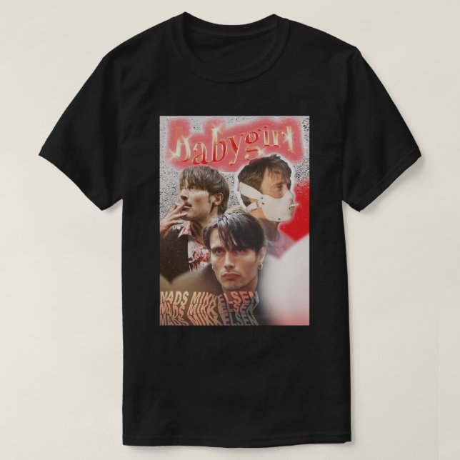 Camiseta Gift Idea Actor De Mads Mikkelsen Gráfica Graciosa (Diseño del anverso)