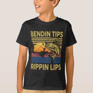 Camiseta Gift Men Bendin Tips Rippin Lips Pescador B D