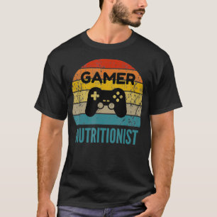 Camiseta Gift para juegos de vintage de gamer nutritionist 