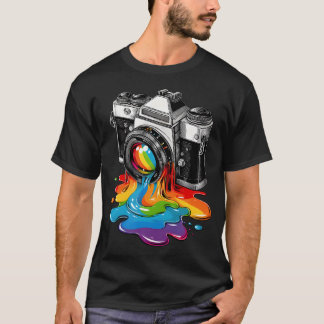 Camiseta Gift Photographer Rainbow Photo Birthday Christmas