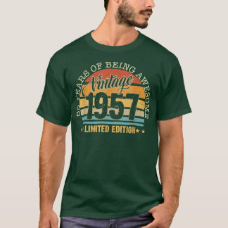 Camiseta Gift Vintage de 65 años 1957 Edición limitada 65t