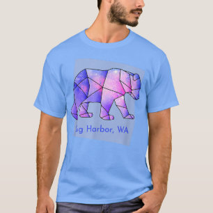 Camiseta Gig Harbor WA Galaxy Bear Abstract Geometrical Ani