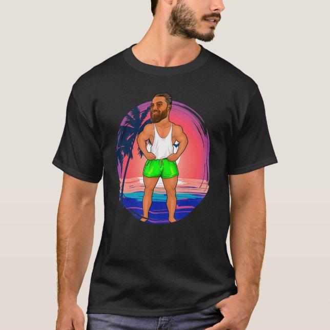 Camiseta Gigachad Gym Meme Giga Chad Fitness Alpha Hod (Anverso)