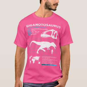 Camiseta Giganotosaurus Ficha informativa Giganotosaurus Di