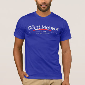 Camiseta gigante 2016 del meteorito (apenas