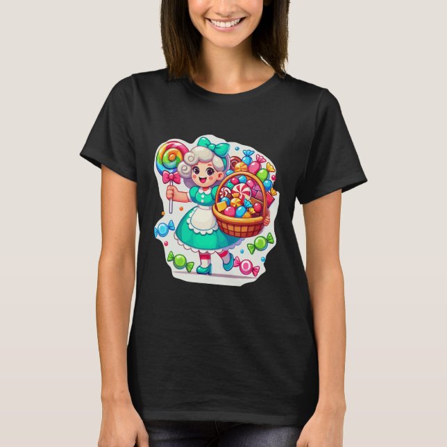 Camiseta Gigante Candy Land Game Crew Candy Land Costumbres (Anverso)
