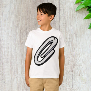 Camiseta Gigante Clip de Papel de Oficina y Papelería