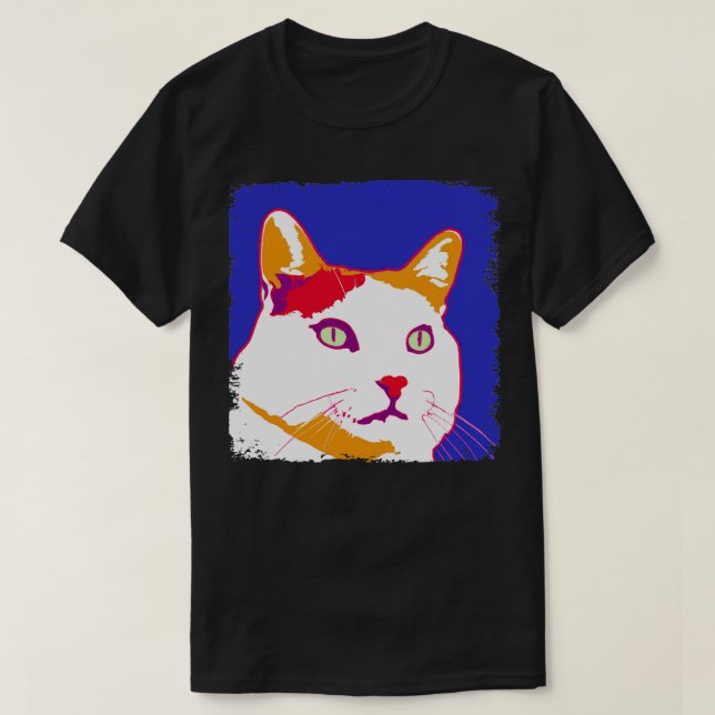 Camiseta Gigante de amante del gato turco Van Art 1 (Diseño del anverso)