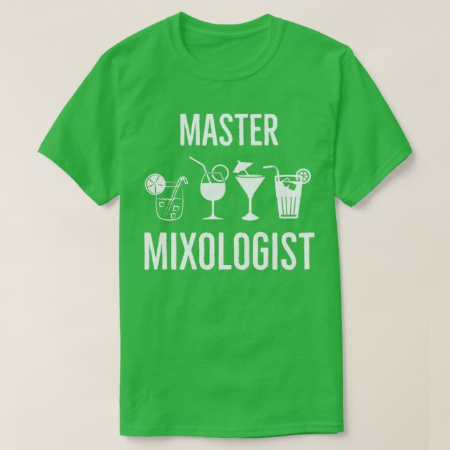 Camiseta Gigante de barman mixólogo maestro (Diseño del anverso)