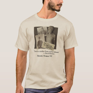 Camiseta Gigante de cardiff con cita de David Hannum Tee la