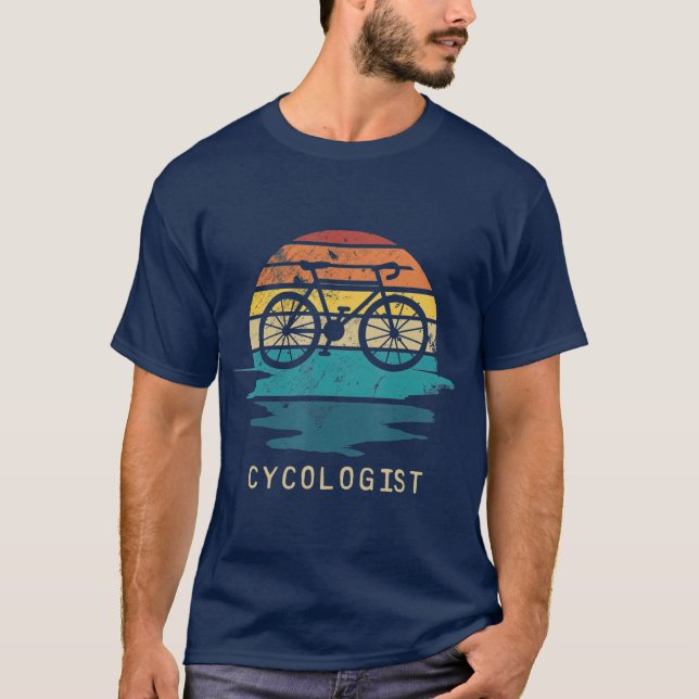 Camiseta Gigante de diseño de parodias de ciclismo de vinta (Anverso)