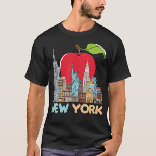 Camiseta Gigante de la línea aérea de Nueva York Big Apple 
