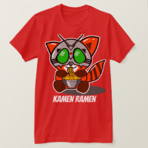 CAMISETA GIGANTE DE LA PANDA ROJA DE LOS RAMEN DE