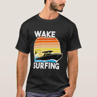 Camiseta Gigante de surf Retro Wake Shirt Vintage Boat Lake