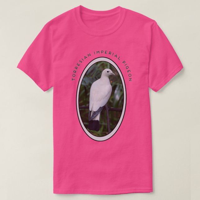 Camiseta Gigante de Twitcher para pichón imperial blanco de (Diseño del anverso)