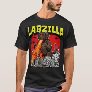 Camiseta Gigante Lab Chocolate Monstruo Ciudad Estragos