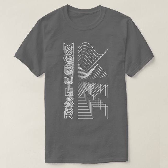 Camiseta Gigante modular de diseño analógico de audio de fo (Diseño del anverso)