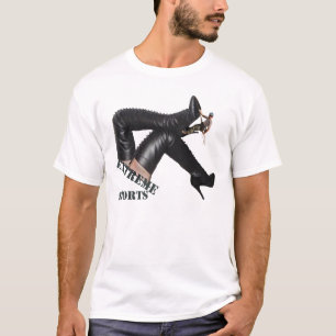 Camiseta Gigante muslo HIgh Boots siendo subirse