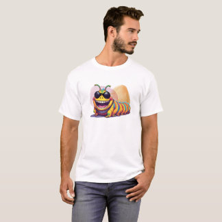 Camiseta Gigante oruga riéndose fuerte