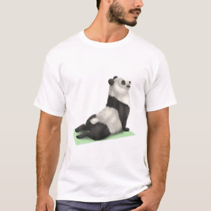 Camiseta Gigante Panda Bear Yoga Pose Meditación Zen Workou