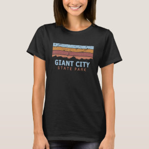 Camiseta Gigante Parque Estatal de la Ciudad Illinois Retro