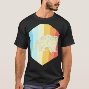 Camiseta Gigante salvaje retro Otter Zoológico Animal Wildl