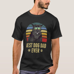 Camiseta Gigante Schnauzer Mejor Perro Papá Nunca Retro Sun