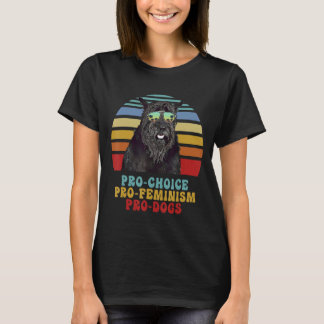 Camiseta Gigante Schnauzer Pro Choice Pro Feminismo Pro Per