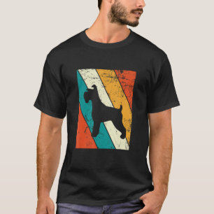 Camiseta Gigante Schnauzer Retro Vintage Mini Schnauzer Dog