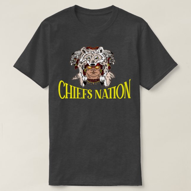 Camiseta Gigante único de fans de Chiefs Nation (Diseño del anverso)