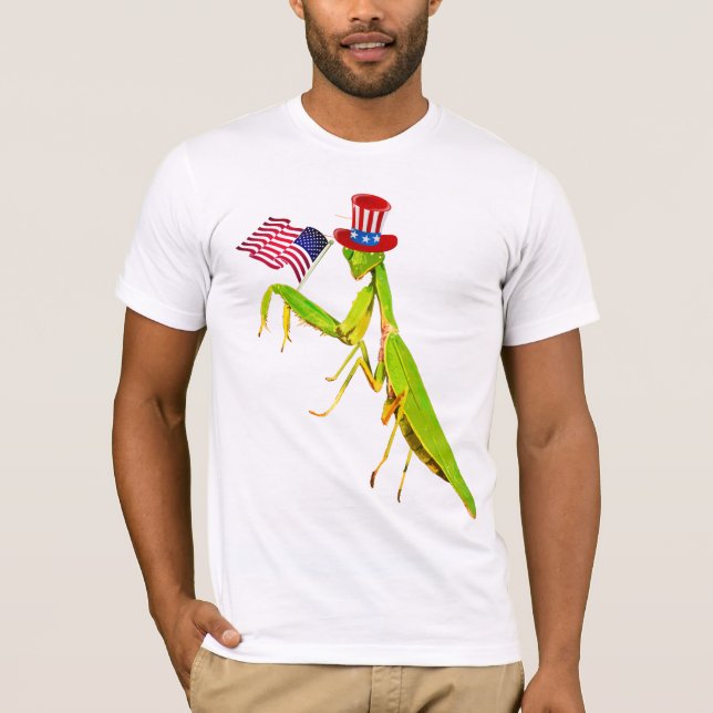 Camiseta Gigante verde rezando a los antis patrióticos (Anverso)