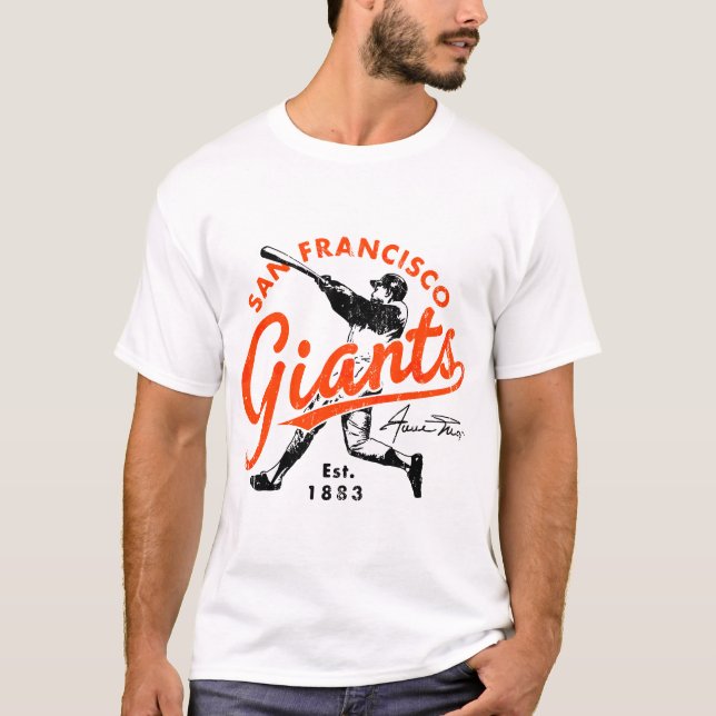 Camiseta Gigantes retro Willie Mays (Anverso)