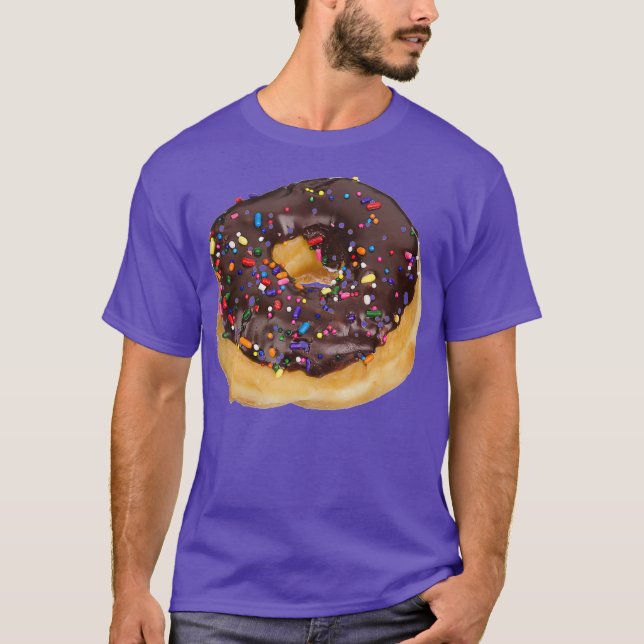 Camiseta Gigantesco Chocolate Frotado Rociar Donut (Anverso)