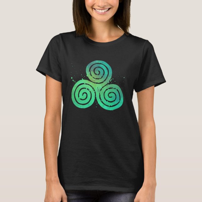 Camiseta Gigantescos Celta Irlandés Triskelion Christian Tr (Anverso)