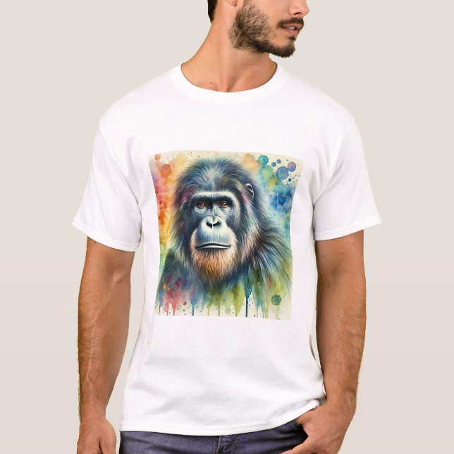 Camiseta Gigantopithecus blacki 310724AREF142 - Watercolor (Anverso)