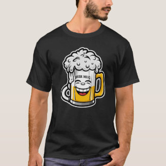 Camiseta Giggle Brew – Mascota de Taza de Cerveza Kawaii