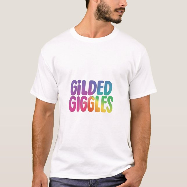 Camiseta Giggles dorados (Anverso)