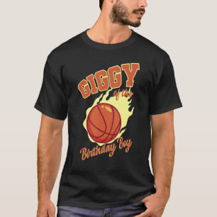 Camiseta Giggy Of Birthday Boy Basketball Family Bday P