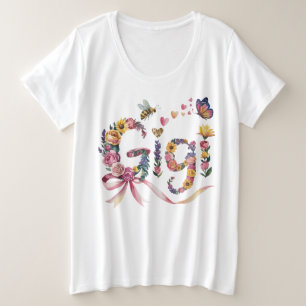 Camiseta Gigi Abuela – Camiseta con Nombre Floral