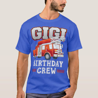 Camiseta Gigi Abuela Equipo de cumpleaños Camión bombero bo