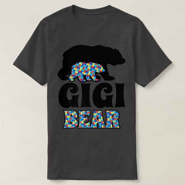 Camiseta Gigi Bear Autism Awareness Premium (Diseño del anverso)