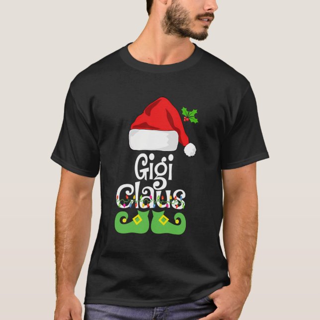 Camiseta Gigi Claus Familia Matando a la abuela Claus Pajam (Anverso)