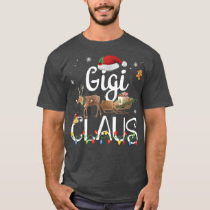 Camiseta Gigi Claus Funny Grandma Santa Pajamas Navidades G