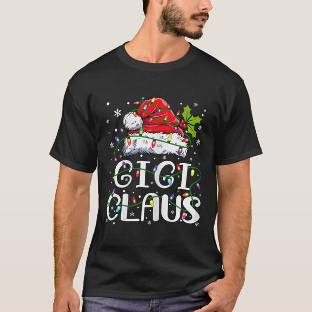Camiseta Gigi Claus Navidades Santa Hat Familia Xma (Anverso)