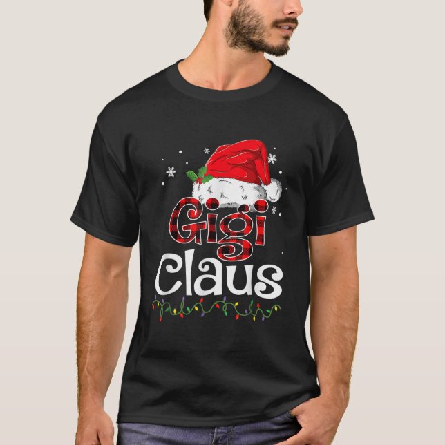 Camiseta Gigi Claus Santa Funny Navidades Pajama Mateo F (Anverso)