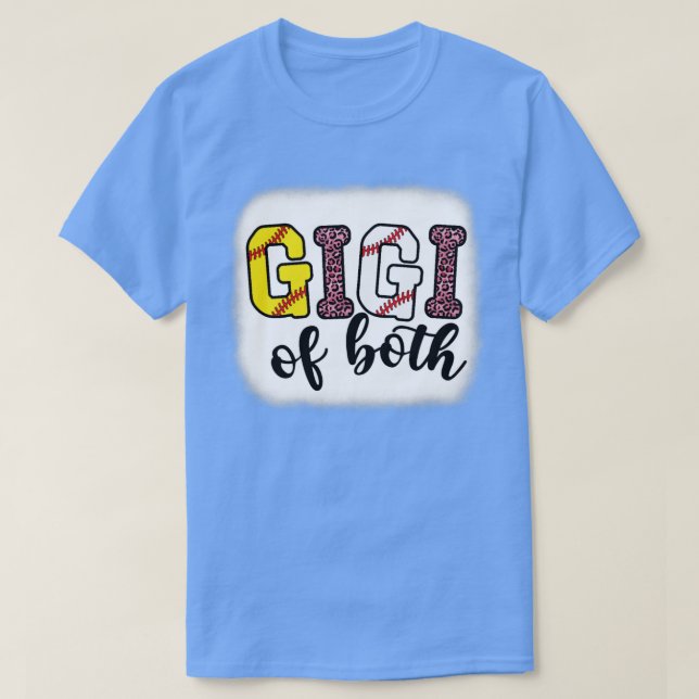 Camiseta Gigi De Ambos Divertidos Béisbol Softball Sport Le (Diseño del anverso)