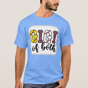 Camiseta Gigi De Ambos Divertidos Béisbol Softball Sport Le