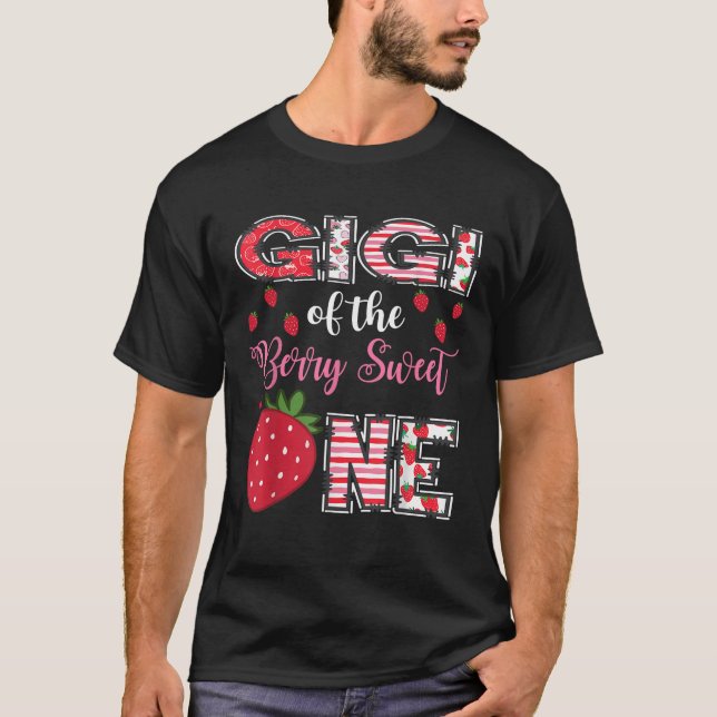Camiseta Gigi De Berry Sweet One Strawberry Birthday Gi (Anverso)