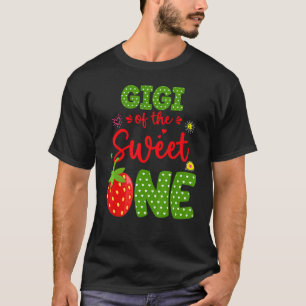 Camiseta Gigi De Cumpleaños Un Fresa Primera Fruta Bda