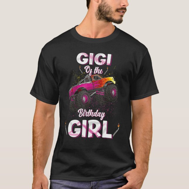 Camiseta Gigi De La Chica De Cumpleaños Monstruo Camioneras (Anverso)